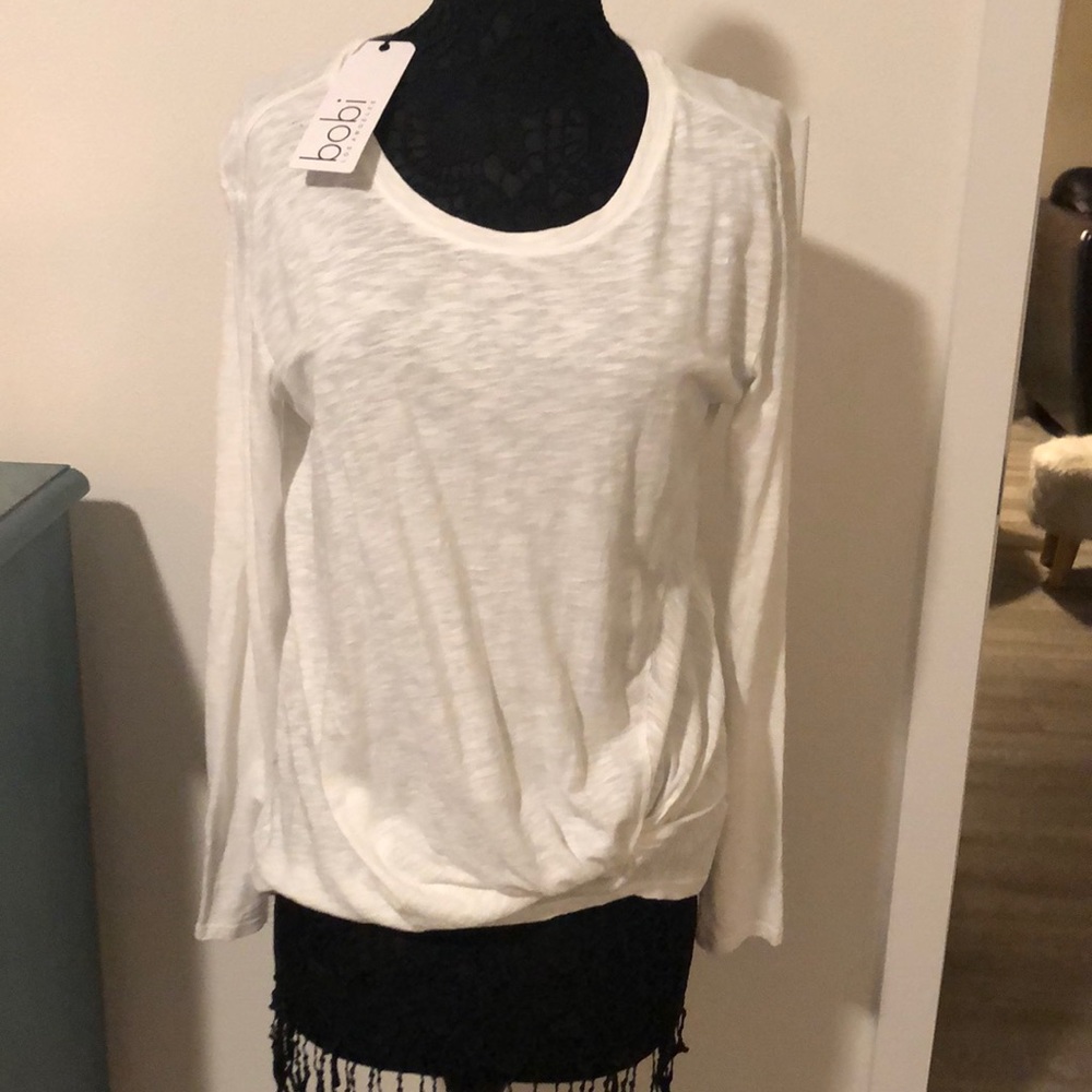 Bobi Los Angeles white long sleeve tee